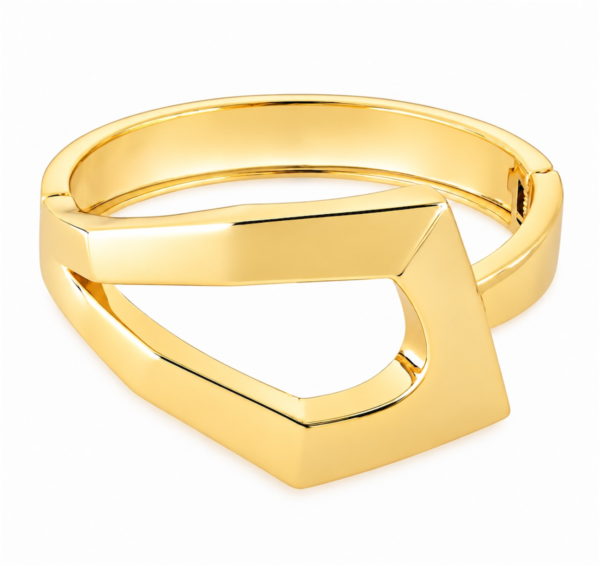 Bracelete  Geometric Liso Gold